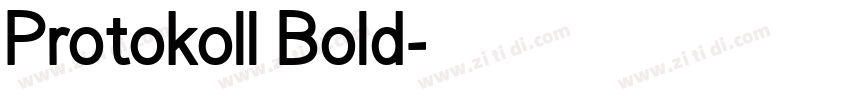 Protokoll Bold字体转换